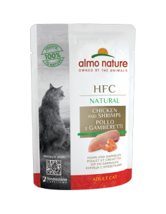 almo cat hfc natural busta 55gr pollo gamberetti 5802