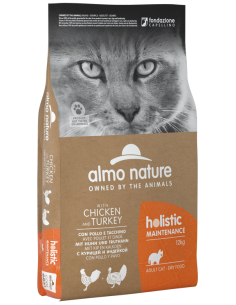 almo cat holistic dry maintenance 12kg pollo e tacchino 6831