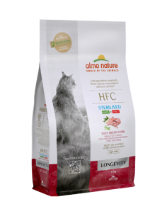 almo cat hfc 1,2kg adult longevity sterilizzato maiale 9170