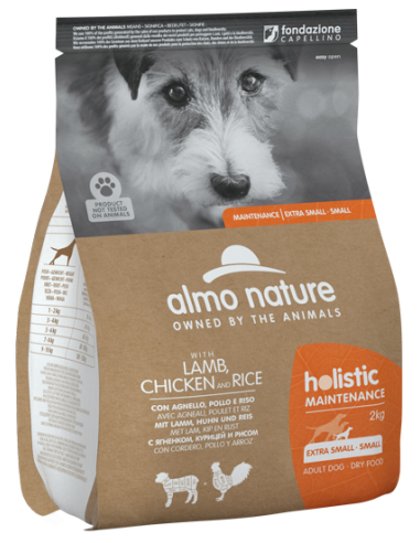 almo dog holistic disidratato xs/s 2kg maintenance agnello pollo riso 6911
