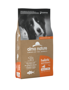 almo dog holistic maintenance 12kg disidratato adult m/l tonno riso 6932