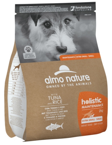 almo dog holistic disidratato xs/s 2kg maintenance tonno riso 6912