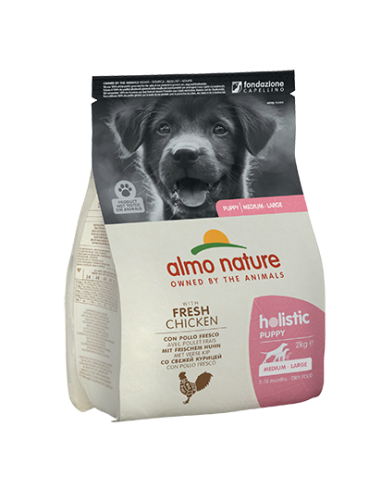 almo dog holistic fresh maintenance m/l 2kg puppy pollo e riso 730
