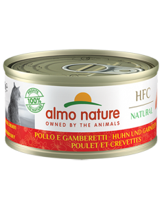 almo cat hfc natural lattina 150gr pollo e gamberetti 5124h