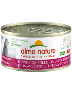 almo cat hfc natural lattina 150gr tonno e pollo 5129h
