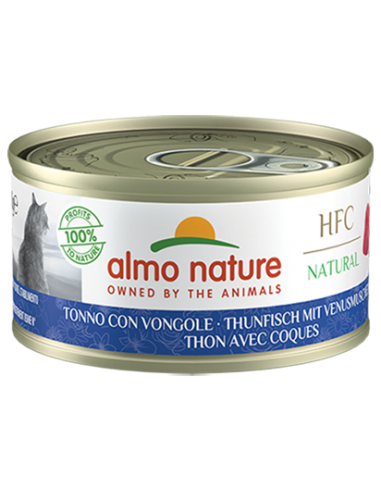 almo cat hfc natural lattina 70gr tonno con vongole 5045h
