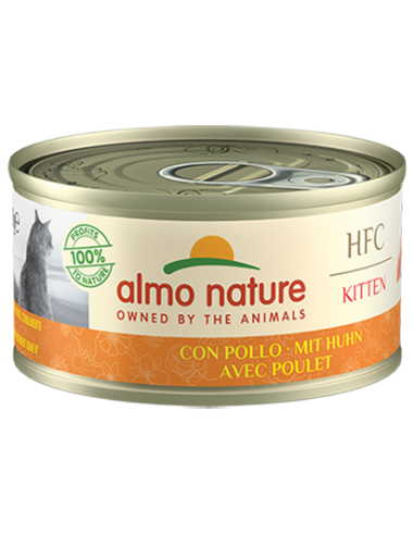 almo cat hfc natural lattina 70gr kitten pollo 5105h