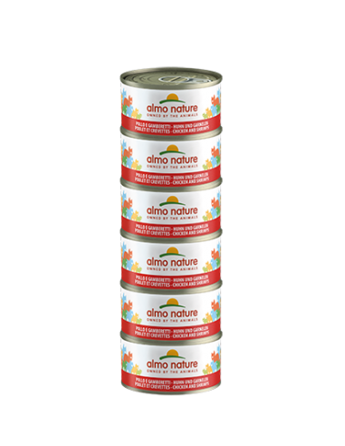 almo cat nature megapack lattina 6x70gr pollo e gamberetti 5024hmega off