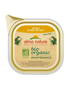 almo dog biorganic pate' vaschetta 100gr con pollo 262