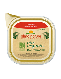 almo dog biorganic pate' vaschetta 100gr con manzo 261