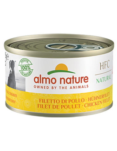 almo dog hfc natural lattina 95gr filetto di pollo 5500