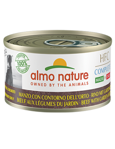 almo dog hfc complete made in italy lattina 95gr manzo con contorno dell'orto 5491