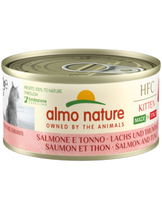 almo cat hfc complete made in italy lattina 70gr kitten salmone e tonno 5900h