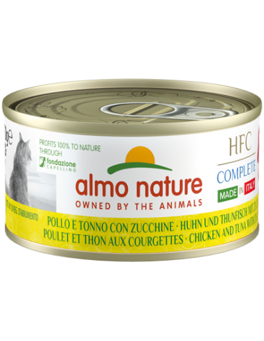 almo cat hfc complete made in italy lattina 70gr pollo e tonno con zucchine 5910h
