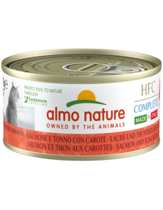 almo cat hfc complete made in italy lattina 70gr salmone e tonno con carote 5911h