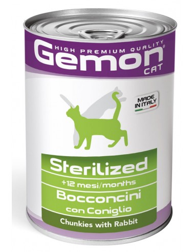 gemon cat bocconcini 415g coniglio...