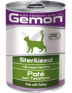 gemon cat pate' 400gr adult sterilized con tacchino