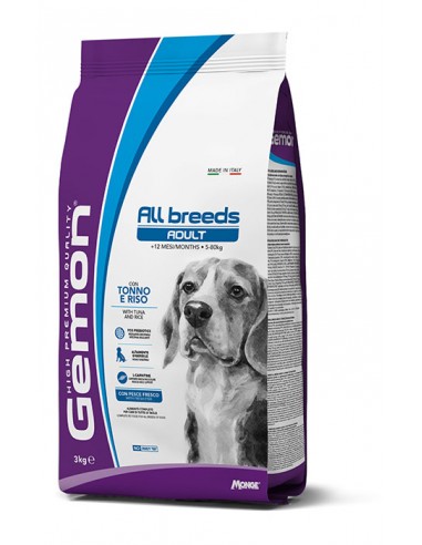 gemon hp dog 15kg adult medium tonno riso