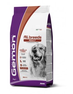 gemon hp dog 15kg adult medium agnello e riso