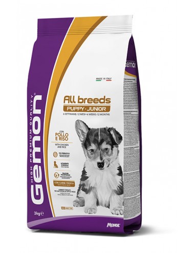 gemon hp dog 15kg puppy&junior medium pollo riso