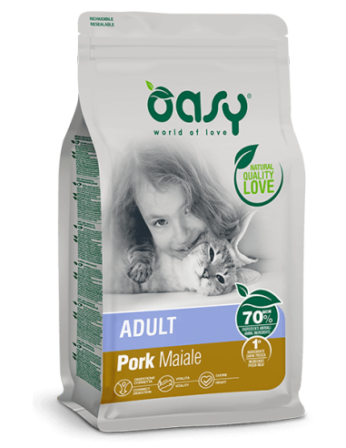 oasy dry cat 1,5kg adult maiale