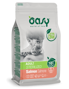 oasy dry cat 1,5kg adult sterilized salmone oadrcass0150a