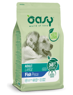 oasy dry dog 12kg adult large pesce oadbdapl1200a