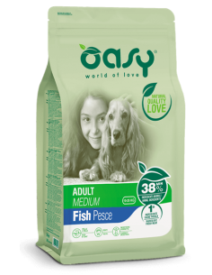 oasy dry dog 12kg adult medium pesce oadbdapm1200a