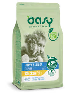 oasy dry dog 12kg puppy & junior large pollo oadbdpls1200a