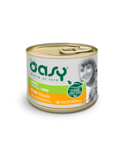 oasy wet dog 200gr monoproteico adult small/mini maiale oawodamm0020