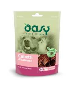 oasy snack dog cubetti di salmone 80gr oasncusa0080