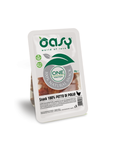 oasy snack dog one protein petto di pollo 80gr oasdnspo0080