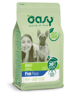 oasy dry dog 3kg adult small pesce oadbdaps0300a