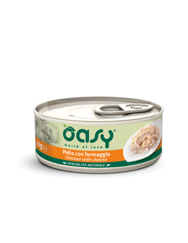 oasy wet cat 70gr spec. nat. lattina pollo con formaggio oawncpfl0007