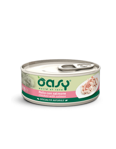 oasy wet cat 150gr spec. nat. lattina pollo con salmone oawncpsl0015