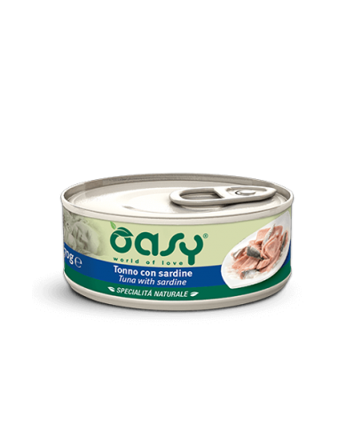 oasy wet cat 70gr spec. nat. lattina tonno con sardine oawnctrl0007