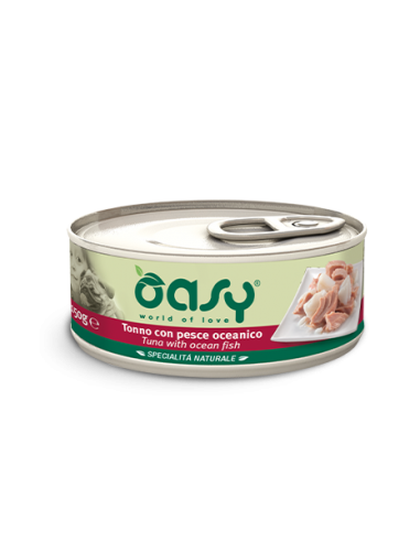 oasy wet dog 150gr specialita' naturali tonno con pesce oceanico oawndtpl0015