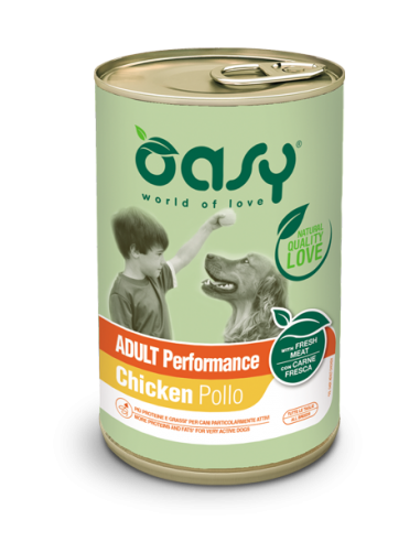 oasy wet dog 400gr lifestage adult performance oawbdpel0040