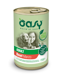 oasy wet dog 400gr lifestage adult manzo oawbdaml0040
