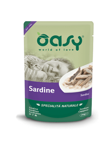 oasy wet cat 70gr spec. nat. busta sardine oawncsab0007