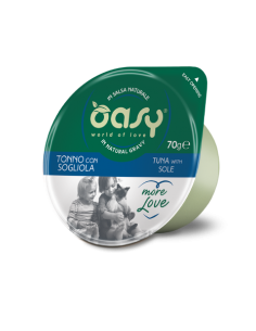 oasy wet cat 70gr coppetta more love tonno con sogliola oawlctlp0007