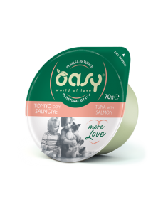 oasy wet cat 70gr coppetta more love tonno con salmone oawlctsp0007