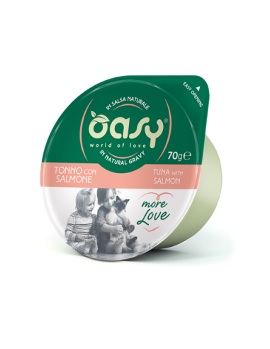 oasy wet cat 70gr coppetta more love tonno con salmone oawlctsp0007