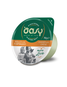 oasy wet cat 70gr coppetta more love pollo con formaggio oawlcpfp0007