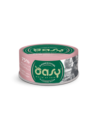 oasy wet cat 70gr lattina more love pollo con prosciutto oawlcprl0007
