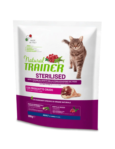 trainer natural cat 300gr adult sterilised prosciutto crudo 924781