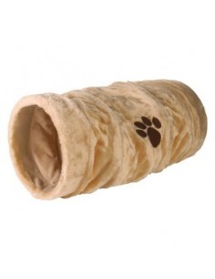tx42981 cat tunnel per gatti pelo beige 60x22cm