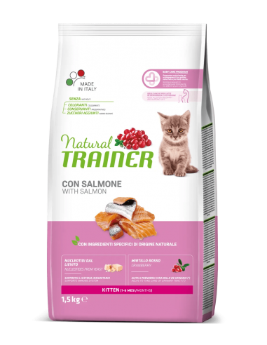 trainer natural cat 1,5kg kitten salmon 963607 off 14,49