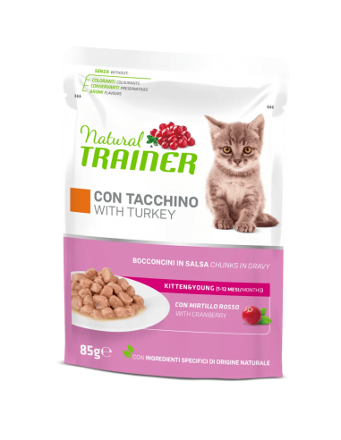 trainer natural cat 85gr busta kitten tacchino 925712