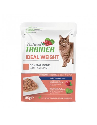 trainer natural cat 85gr busta ideal weight con salmone 925729